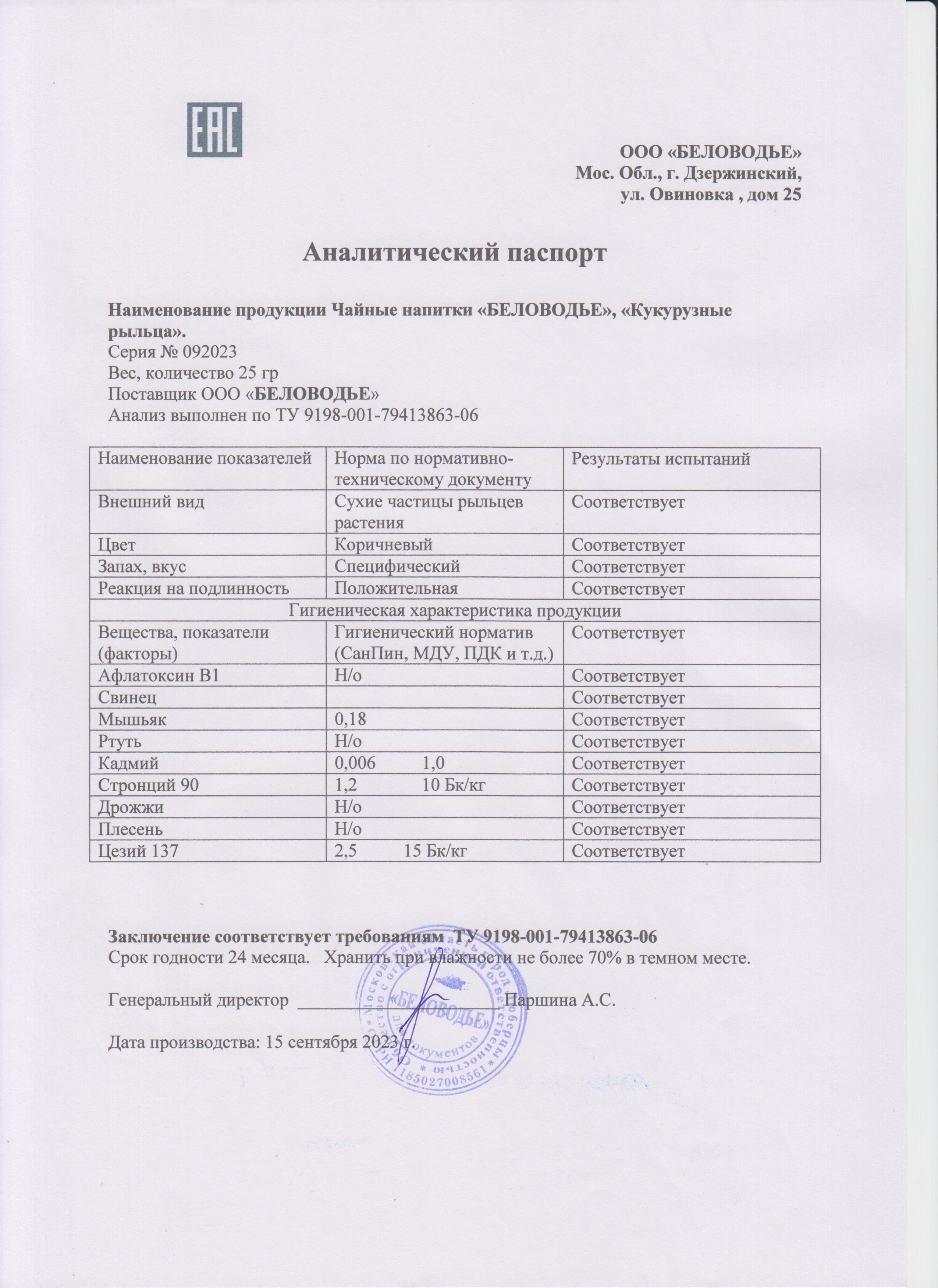 Паспорт №092023